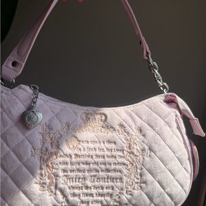 Elegant Pink Quilted Shoulder Bag